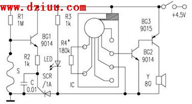 微功耗斷線式防盜報(bào)警器